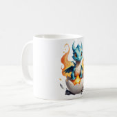 Mug Fantaisie de bébé dragon qui éclot (Devant gauche)