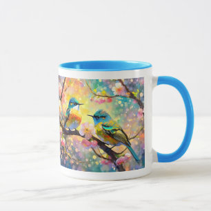 Mug Fantaisie de floraison de cerisier Lever de soleil