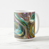 Mug Fantaisie de fluide d'opale solaire (Devant droit)