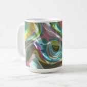 Mug Fantaisie de fluide d'opale solaire (Devant gauche)