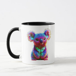 Mug Fantaisie de koala arc-en-ciel Art