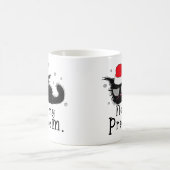 Mug Fantaisie Noire Chat lumières de Noël (Centre)