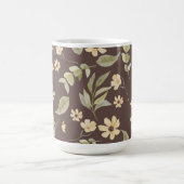 Mug Fantasie Florale Rétro Brun (Centre)