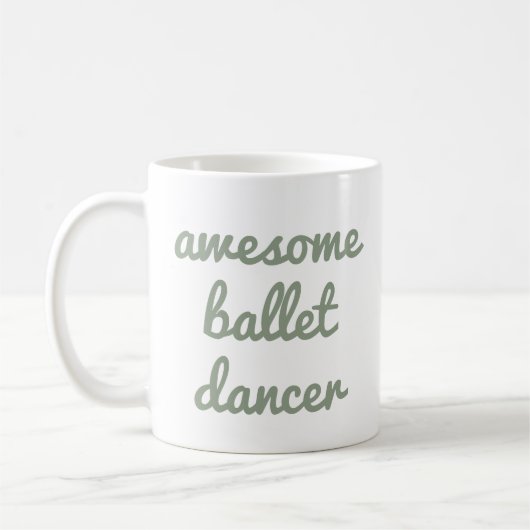 Mug fantastique danseur de ballet Citation Dancer cade (Gauche)