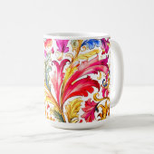 Mug Fantastique design florentin Feuilles (Devant droit)