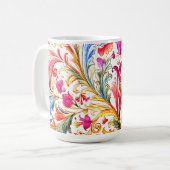 Mug Fantastique design florentin Feuilles (Devant gauche)