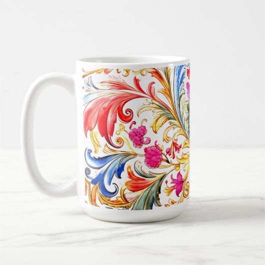 Mug Fantastique design florentin Feuilles (Gauche)