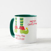 Mug Fantastique elfe accrocher des mélèzes Noël (Devant gauche)