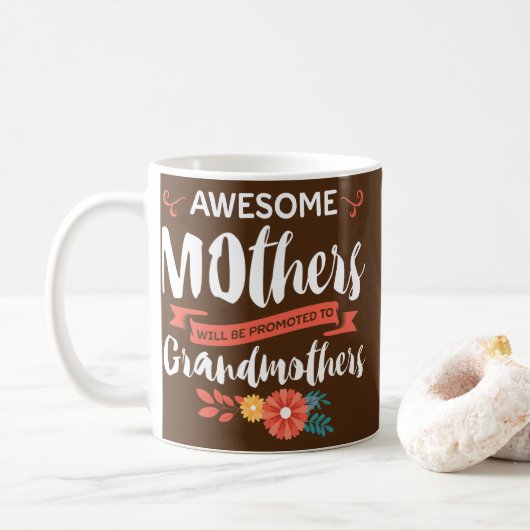 Mug Fantastique Fête des mères Futur Grand-mère grand- (Avec donut)