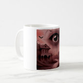 Mug Fantastique : Maison délabrée avec un énorme globe (Devant gauche)