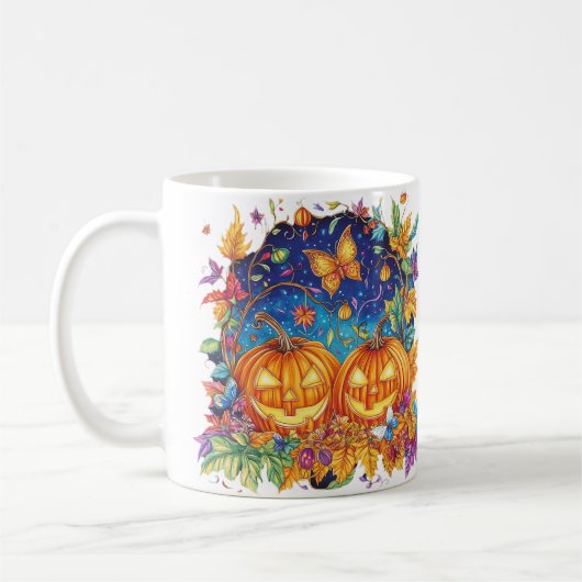 Mug Fantastique nuit Citrouille (Gauche)