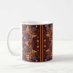 Mug Fantastique ornement de fleurs. Belle patte vintag