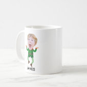 Mug Fantastique Personnalisé Visage elfe Noël (Devant gauche)