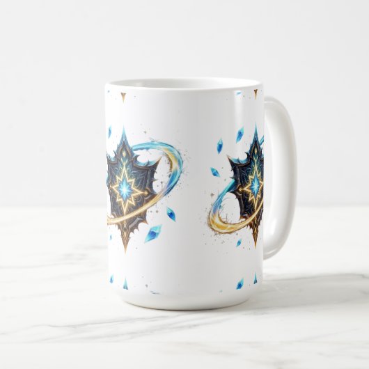 Mug Fantasy Emblem with Floating Blades – Magical Ener (Devant droit)