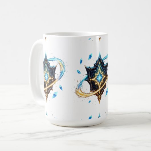Mug Fantasy Emblem with Floating Blades – Magical Ener (Devant gauche)