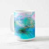Mug Fantasy Magic Abstract – Rainbow Whimsy Thanks (Devant gauche)