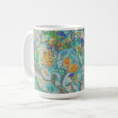 Mug Fantasy Nature Abstract - Boho Colorful Art (Devant gauche)