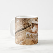 Mug Fantôme amical en bois de grenier Boo? (Devant gauche)