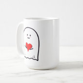 Mug Fantôme avec coeur (Devant gauche)