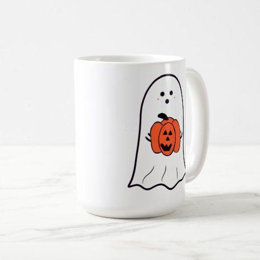 Mug Fantôme avec Jack-o-Lantern (Devant droit)