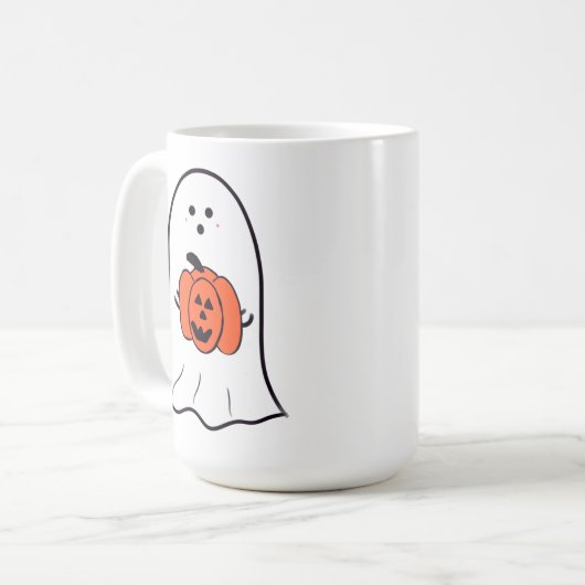 Mug Fantôme avec Jack-o-Lantern (Devant gauche)