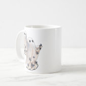 Mug Fantôme avec papillons Halloween (Devant gauche)
