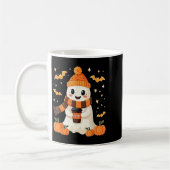Mug Fantôme buvant du café Halloween Fantôme de glace  (Gauche)