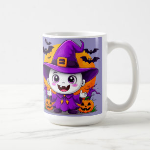 Mug Fantôme de dessin animé mignon avec chapeau de sor