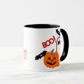 Mug Fantôme de Halloween avec le citrouille (Devant droit)