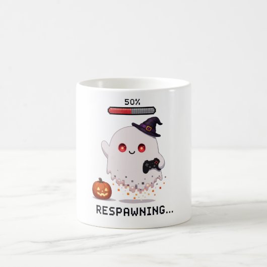 Mug Fantôme de jeu Halloween Respawning (Centre)