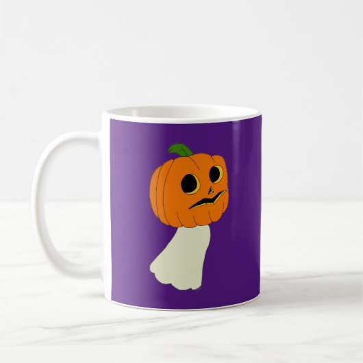 Mug fantôme de la tête citrouille (Gauche)