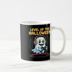 Mug Fantôme de pixel rétro joueur Halloween mignon eff