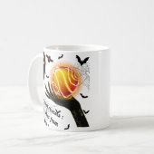 Mug Fantôme démonique avec boule de cristal flamboyant (Devant gauche)