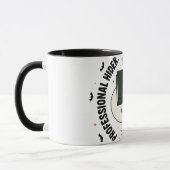 Mug Fantôme d'introverti drôle Professionnel Cacheur H (Gauche)