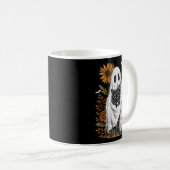 Mug Fantôme drôle tenant un chat noir Halloween Fantôm (Devant droit)
