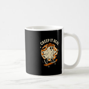 Mug Fantôme Effrayant de Skateboard Faisant une Chose 