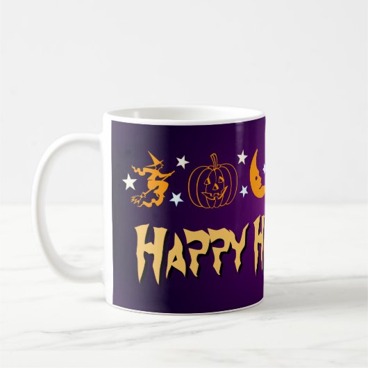 Mug Fantôme éffrayant heureux de lune de sorcière de (Gauche)