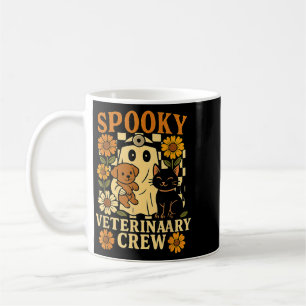 Mug Fantôme effrayant tenant un chat noir Vétérinaire 