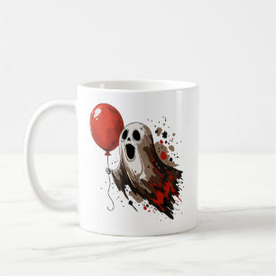 Mug Fantôme et ballon rouge