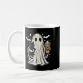 Mug Fantôme Et Chat Mets, Mignons Fantômes D'Halloween (Gauche)