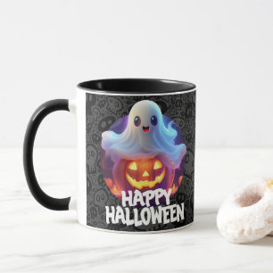 Mug Fantôme et citrouille Joyeux Halloween