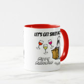 Mug Fantôme Face À La Feuille Happy Hallowine (Devant droit)