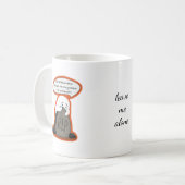 Mug Fantôme Introverti Effrayé par Halloween Drôle (Devant gauche)