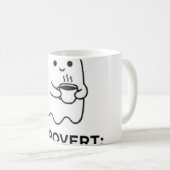 Mug Fantôme Introverti Ne Parle Pas Avant Le Café (Devant droit)