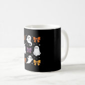 Mug Fantôme Mignon avec Rubans Design Halloween_1 (Devant droit)
