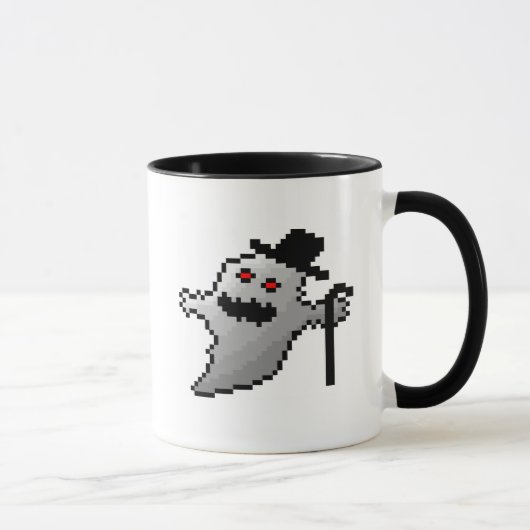 Mug Fantôme mignon de pixel (Droite)