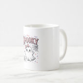 Mug Fantôme Mignon Effrayant Design de Chemise Hallowe (Devant droit)