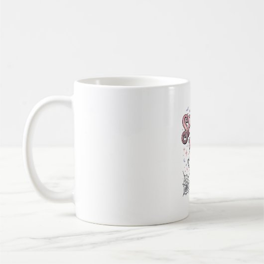 Mug Fantôme Mignon Effrayant Design de Chemise Hallowe (Gauche)