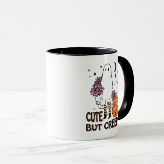 Mug Fantôme mignon mais Déplaisant et Halloween Citrou (Devant droit)