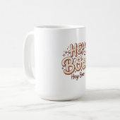 Mug Fantôme Rétro "Hey Boo!" (Devant gauche)